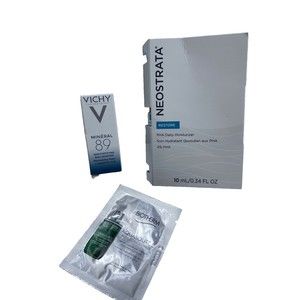 Samples Set-Neostrata daily moisturizer,Vichy daily booster, Biotherm glow serum
